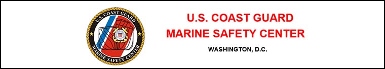 Link to United States Coast Guard Marine Safety Center